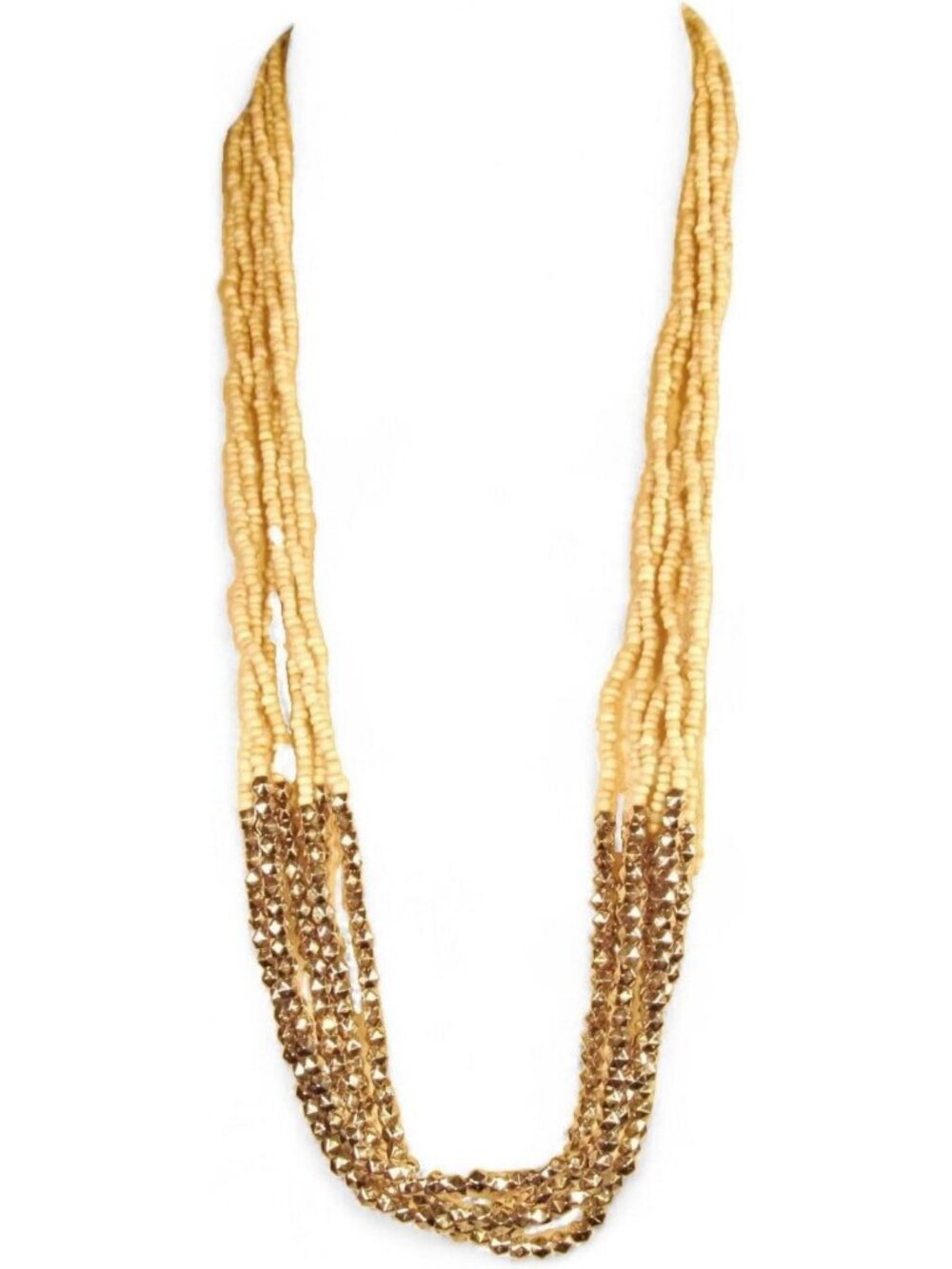 32" Multi Strand Boho Seed Bead Necklace - Elegant Adjustable Jewelry for Women
